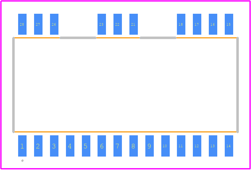 6ED2231S12TXUMA1 - Infineon PCB footprint - Other - Other - DSO -24 