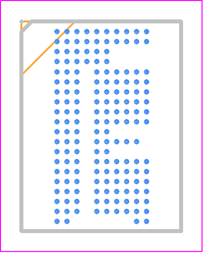 MT29AZ5A3CHHTB-18AIT.109 - Micron PCB footprint - BGA - BGA - MT29AZ5A3CHHTB-18AIT.109