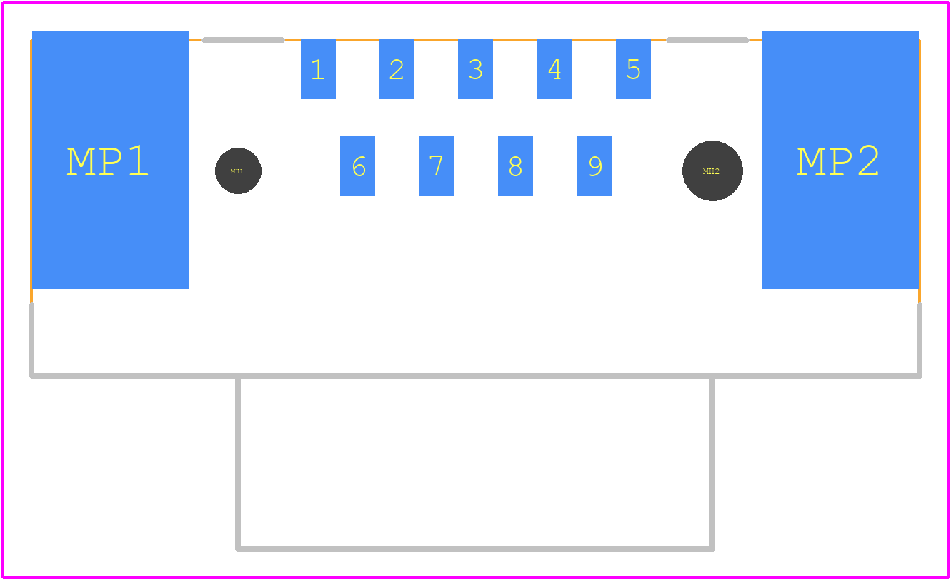 09551663815741 - HARTING PCB footprint - Other - Other - 09551663815741