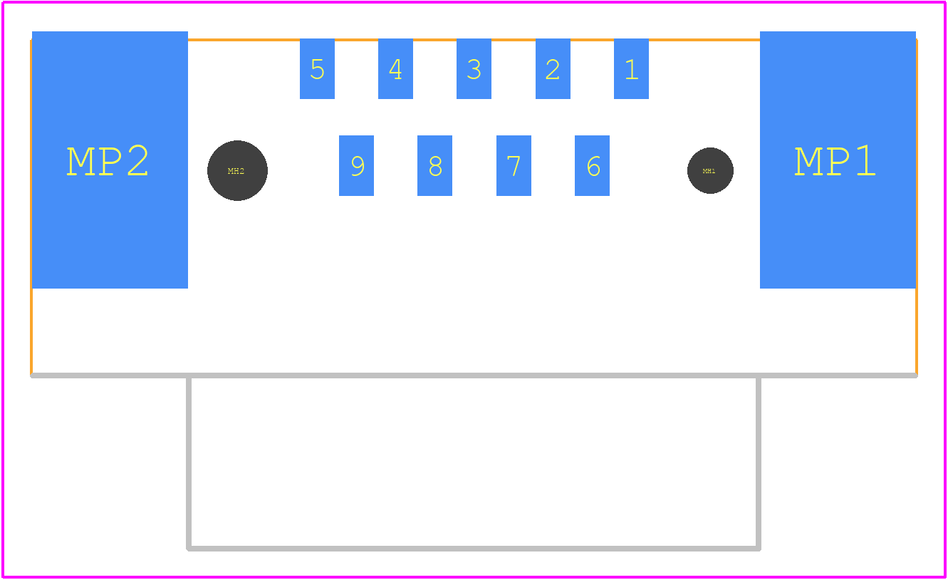 09551663816741 - HARTING PCB footprint - Other - Other - 09551663816741-3