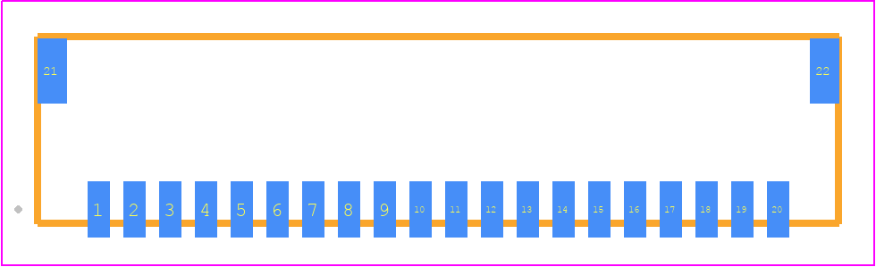 T1M-20-F-SH-L-K - SAMTEC PCB footprint - Other - Other - T1M-20-F-SH-L-K