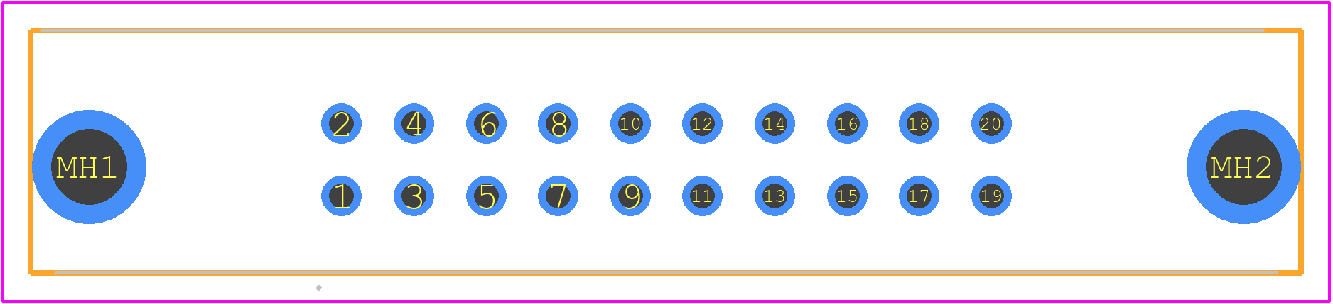 102154-4 - TE Connectivity PCB footprint - Other - Other - 102154-4-1