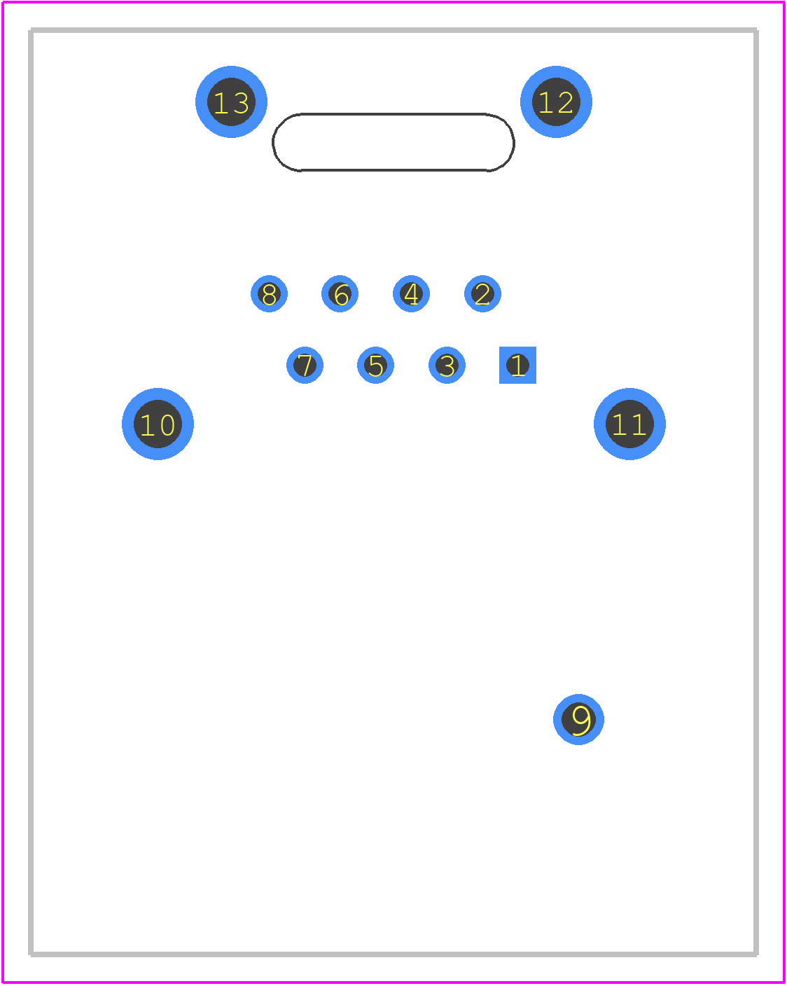 NE8FDV-B-TOP - Neutrik PCB footprint - Other - Other - NE8FDV-B-TOP