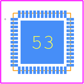 AL5887JAZW52-13 - Diodes Incorporated PCB footprint - Other - Other - W-QFN6060-52/SWP (Type A1)