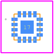 SKY65535-11 - Skyworks PCB footprint - Other - Other - 16-Pin QFN