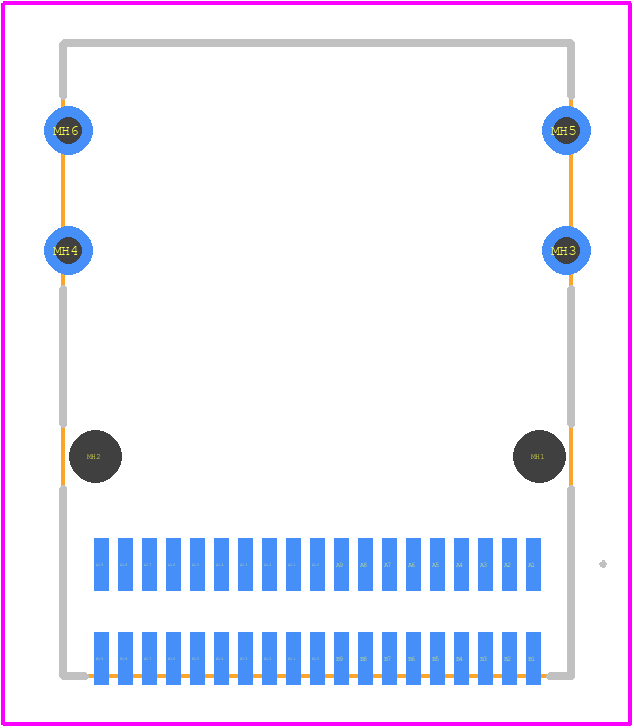 U10C438200T - Amphenol PCB footprint - Other - Other - U10C438200T
