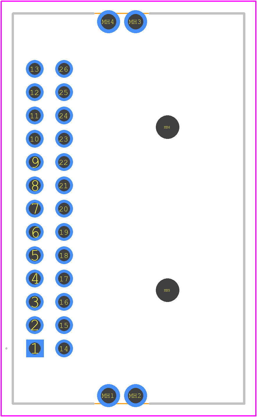 GT17H-26DP-DS - Hirose PCB footprint - Other - Other - GT17H-26DP-DS-1