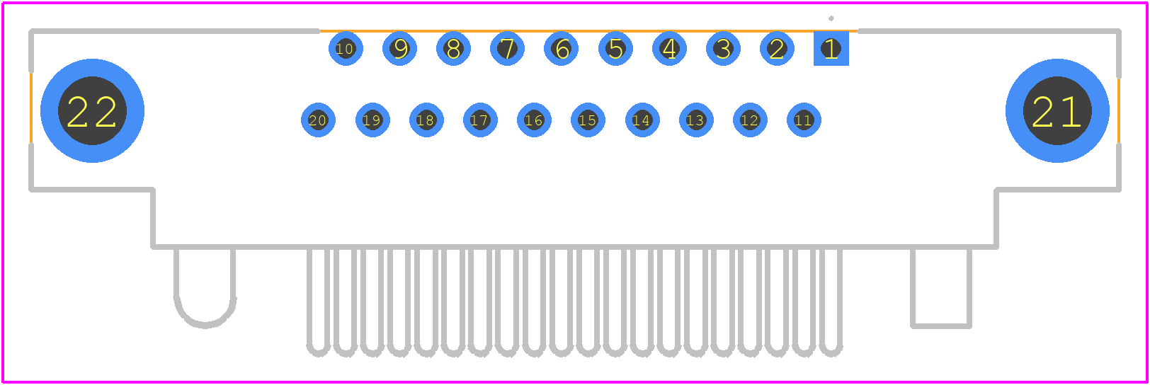 RM272-020-322-2900 - Molex PCB footprint - Other - Other - RM272-020-322-2900-4