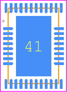 TUSB1104IRNQT - Texas Instruments PCB footprint - Quad Flat No-Lead - Quad Flat No-Lead - TUSB1104IRNQT