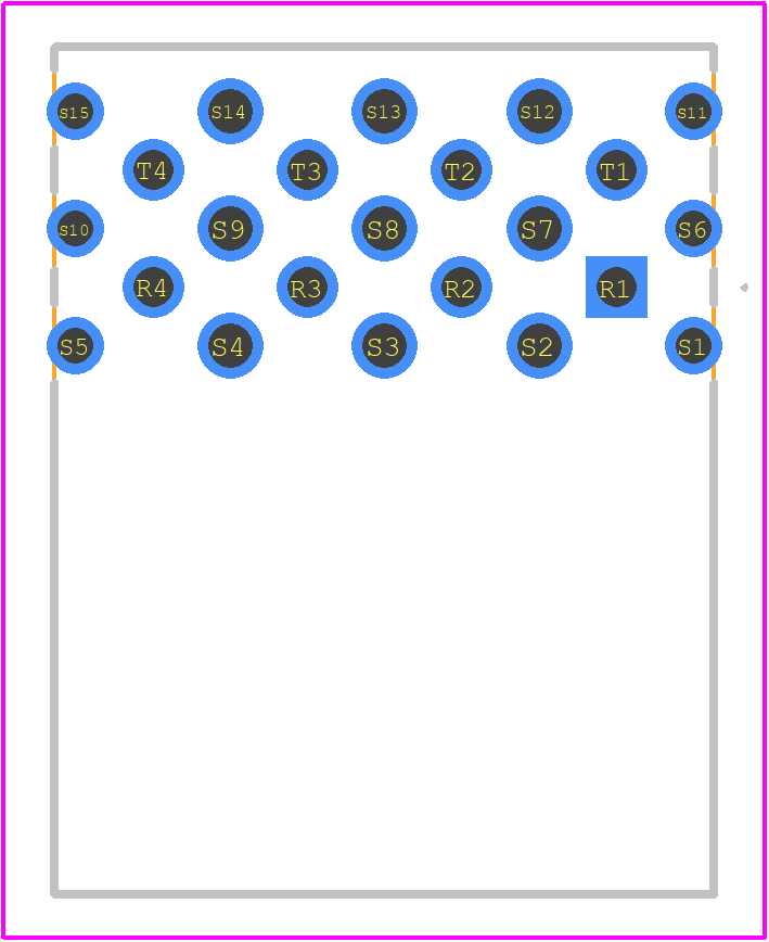02519081501 - HARTING PCB footprint - Other - Other - 02519081501-1