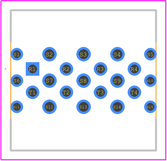 02539081502 - HARTING PCB footprint - Other - Other - 02539081502-1