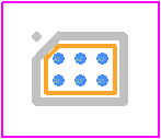 MAX18002AWT+ - Analog Devices PCB footprint - BGA - BGA - 6-WLCSP-N/A _2023