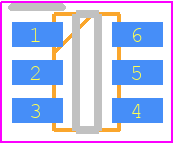 MAX6071AAUT30/V+ - Analog Devices PCB footprint - SOT23 (6-Pin) - SOT23 (6-Pin) - 6-SOT_23-N/A-7