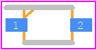 1SV307(TPH3,F) - Toshiba PCB footprint - Small Outline Diode Flat Lead - Small Outline Diode Flat Lead - 1SV307(TPH3,F)