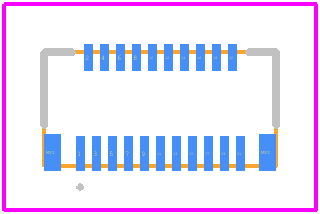 FH43BW-21S-0.2SHW(10) - Hirose PCB footprint - Other - Other - FH43BW-21S-0.2SHW(10)-2