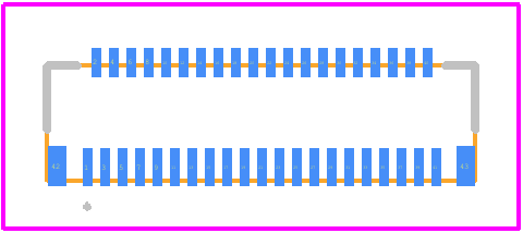 FH43BW-41S-0.2SHW(10) - Hirose PCB footprint - Other - Other - FH43BW-41S-0.2SHW(10)-2