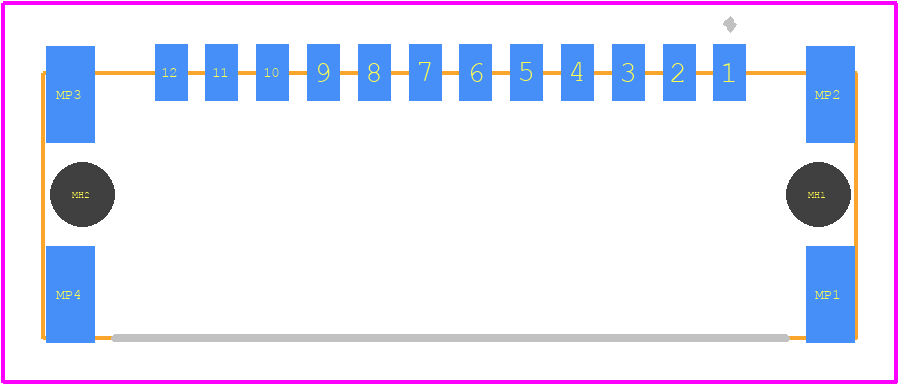 474813 - TE Connectivity PCB footprint - Other - Other - 474813-1