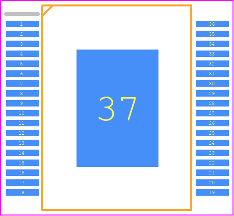 NCV78343DQ0R2G - onsemi PCB footprint - Small Outline Packages - Small Outline Packages - SSOP36 EP_2023