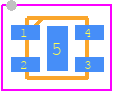 SHT45-AD1F-R2 - Sensirion PCB footprint - Small Outline No-lead - Small Outline No-lead - SHT4x