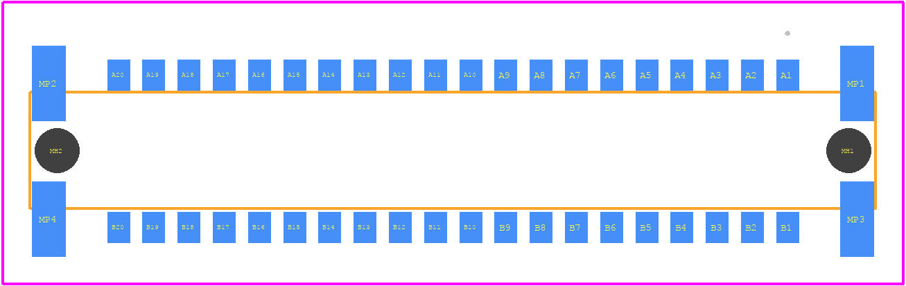 354073 - TE Connectivity PCB footprint - Other - Other - 354073-1_2021