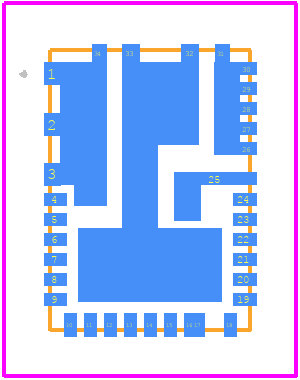 FAN251015MNTXG - onsemi PCB footprint - Other - Other - WQFN34 5x7, 0.5P CASE 510CL ISSUE B