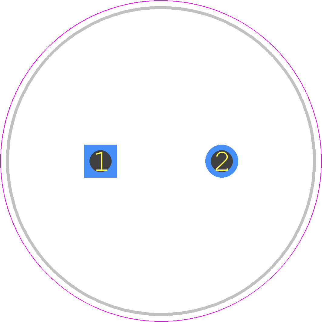 ELH228M063AR1AV - Yageo Group PCB footprint - Capacitor, Polarized Radial Diameter - Capacitor, Polarized Radial Diameter - 25x25_2022