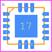 IXZ-2510 - TDK PCB footprint - Quad Flat No-Lead - Quad Flat No-Lead - IXZ-2510