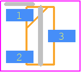 BAR43AFILM - STMicroelectronics PCB footprint - SOT23 (3-Pin) - SOT23 (3-Pin) - SOT-23-3L