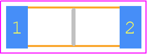 RCWP722550R0GKS3 - Vishay PCB footprint - Resistor Chip - Resistor Chip - RCWP7225