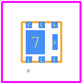 PJQ2463A-AU_R1_000A1 - PANJIT PCB footprint - Other - Other - DFN2020B-6L