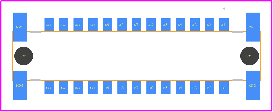 154806 - TE Connectivity PCB footprint - Other - Other - 154806-2