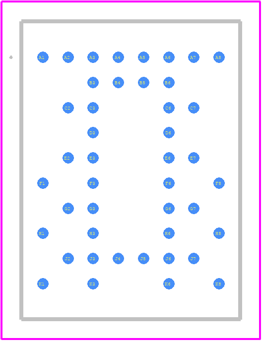 ADIS16470AMLZ - Analog Devices PCB footprint - Other - Other - 44-Ball Ball Grid Array Module (ML-44-1)