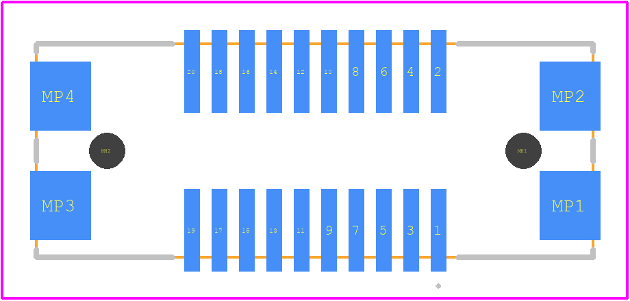 FX26-20S-1SV20 - Hirose PCB footprint - Other - Other - FX26-20S-1SV20-1