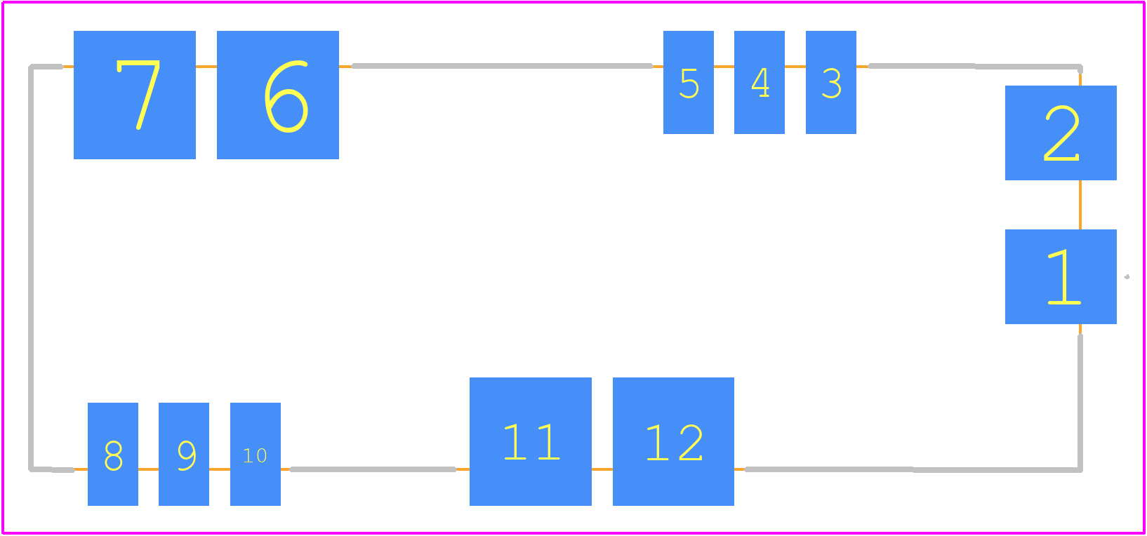 Ag7010 - Silvertel PCB footprint - Other - Other - 37.4mm  x 14.4mm 