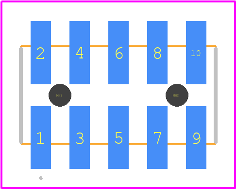 TMM-105-06-G-D-SM-A-P - SAMTEC PCB footprint - Other - Other - TMM-105-06-G-D-SM-A-P-3