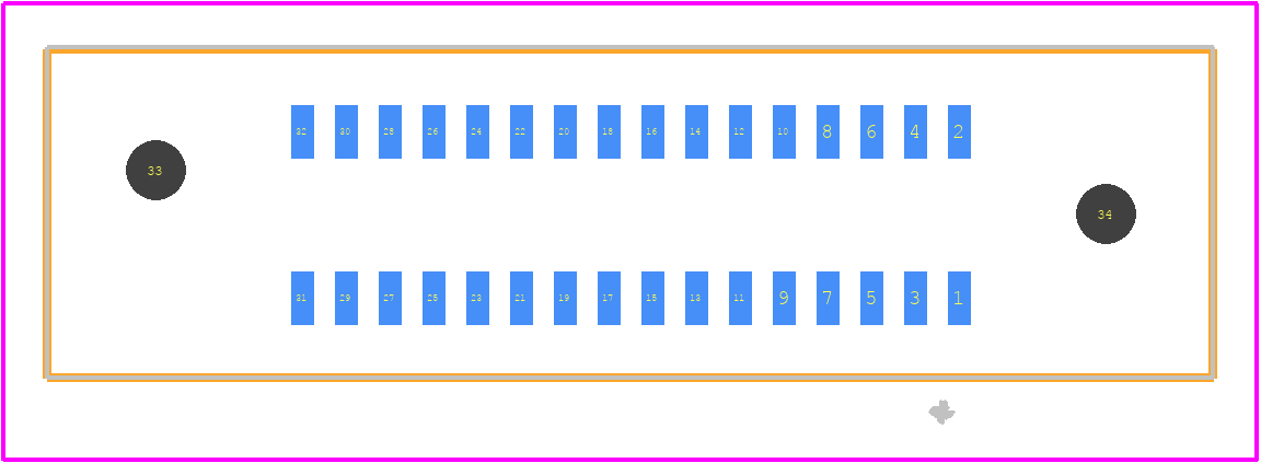 PCIE-LP-16-01-S-DV-A-WT - SAMTEC PCB footprint - Other - Other - PCIE-LP-16-01-S-DV-A-WT-1