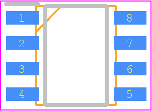 ORNTA1002BT1 - Vishay PCB footprint - Small Outline Packages - Small Outline Packages - MS012