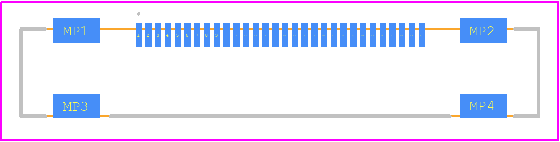 20539-030E-01 - I-Pex PCB footprint - Other - Other - 20539-030E-01-2