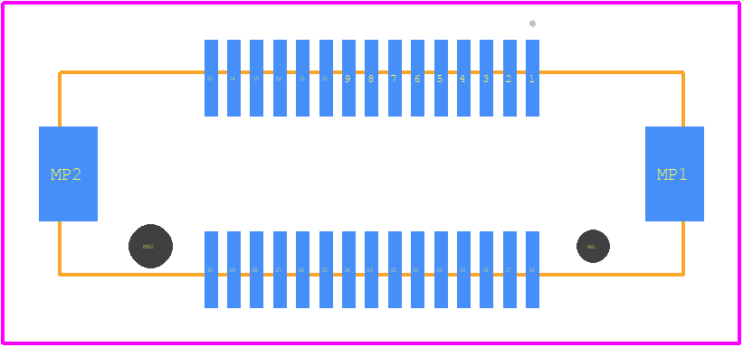 MA01R030VADBR500 - JAE PCB footprint - Other - Other - MA01R030VADBR500-2