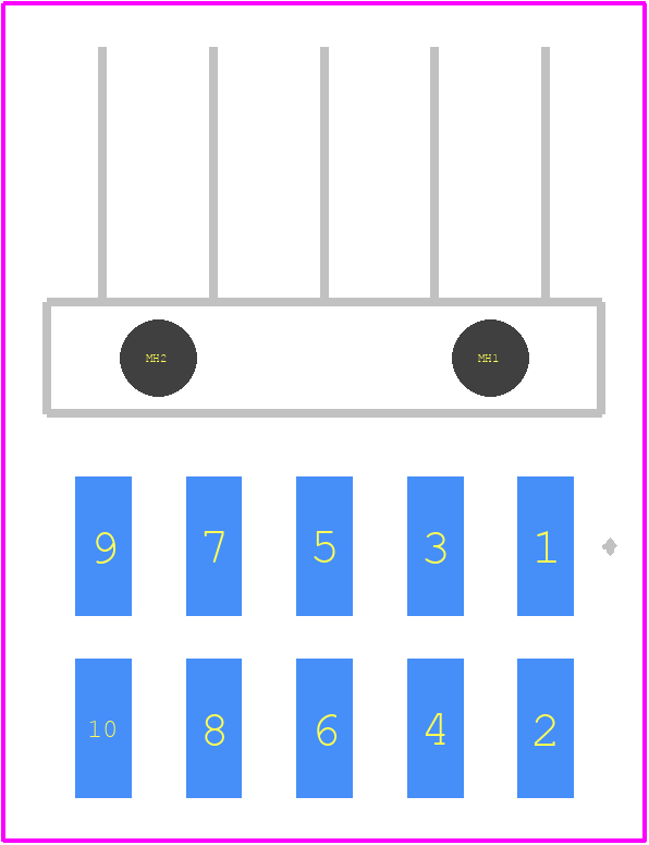 TSM-105-01-F-DH-A - SAMTEC PCB footprint - Other - Other - TSM-105-01-F-DH-A-3