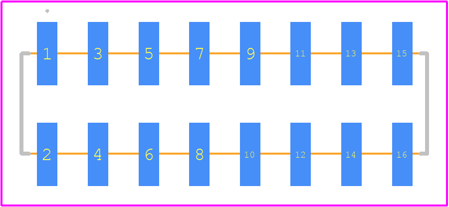 M20-8760846 - Harwin PCB footprint - Other - Other - M20-8760846-2