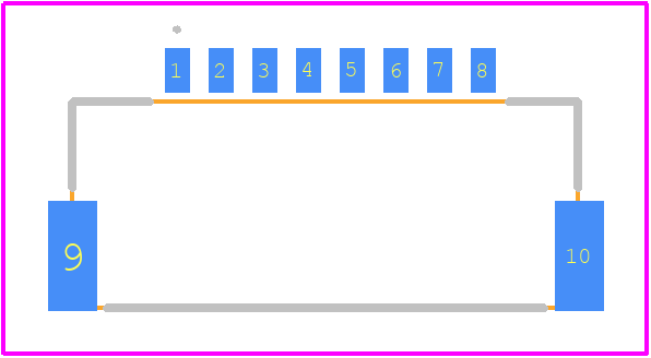 DF19G-8P-1H(52) - Hirose PCB footprint - Other - Other - DF19G-8P-1H(52)-1