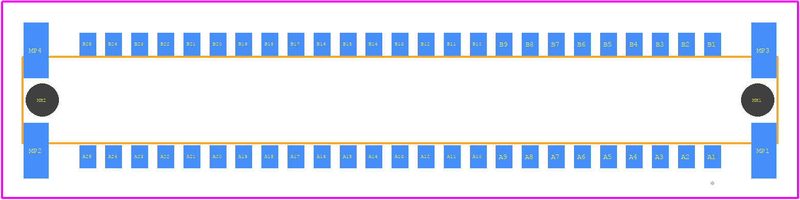 234208-E - TE Connectivity PCB footprint - Other - Other - 234208-E-2