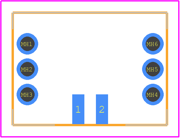 GT8E-2P-2V - Hirose PCB footprint - Other - Other - GT8E-2P-2V-4