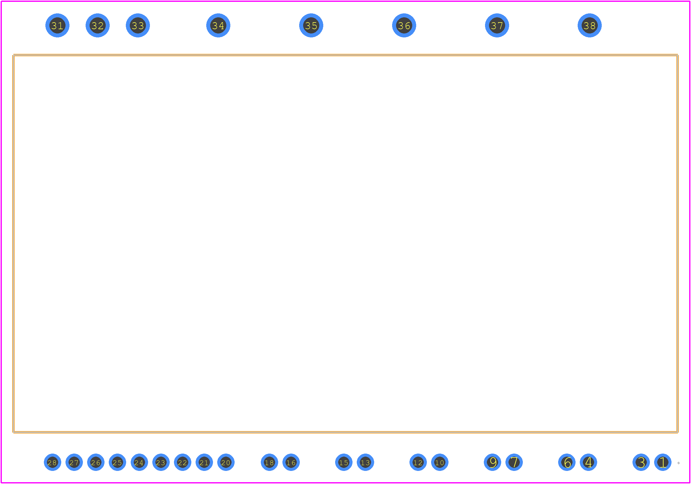 NFAM5065L4BL - onsemi PCB footprint - Other - Other - DIP39, 54.5x31.0 EP−2 CASE MODGX ISSUE O