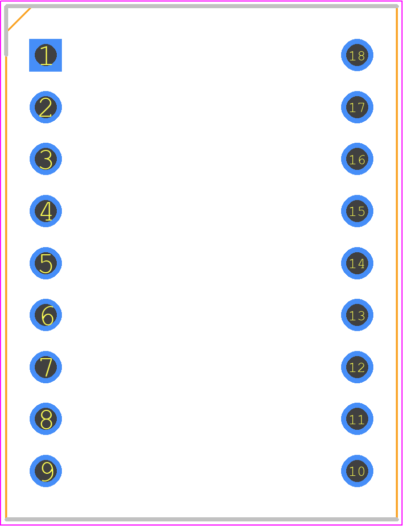 LBP-602DA2 - ROHM Semiconductor PCB footprint - Dual-In-Line Sockets - Dual-In-Line Sockets - LBP-602DA2