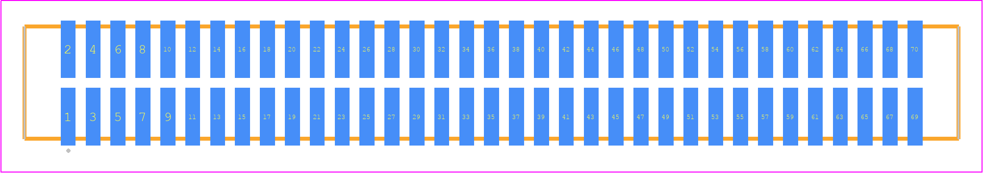 TFC-135-02-F-D - SAMTEC PCB footprint - Other - Other - TFC-135-02-XX-D
