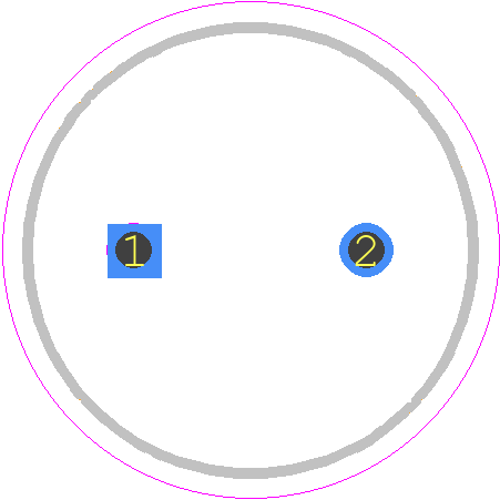 EEU-FS0J152 - Panasonic PCB footprint - Capacitor, Polarized Radial Diameter - Capacitor, Polarized Radial Diameter - Radial 5 mm pitch 10mm D