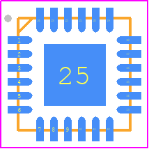 ADL5567ACPZN-R7 - Analog Devices PCB footprint - Quad Flat No-Lead - Quad Flat No-Lead - ADL5567ACPZN-R7
