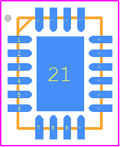 PI3USB9281CXWEX - Diodes Incorporated PCB footprint - Quad Flat No-Lead - Quad Flat No-Lead - 20-Lead UQFN (3×4×0.55mm)